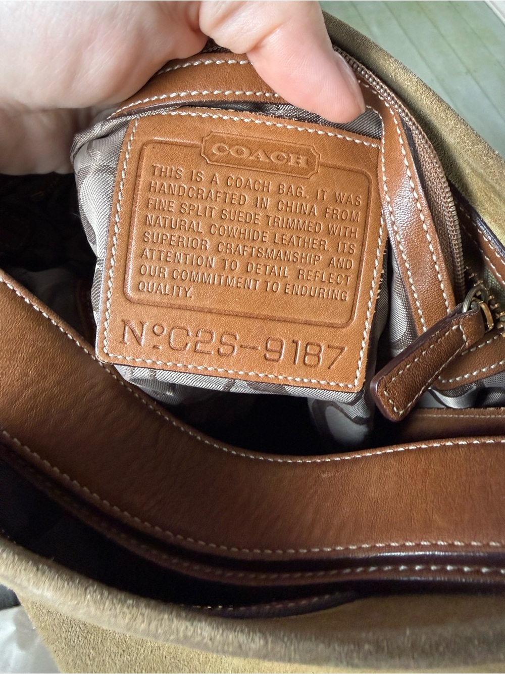 Coach Vintage Suede Bucket Bag - Picture 4 of 4